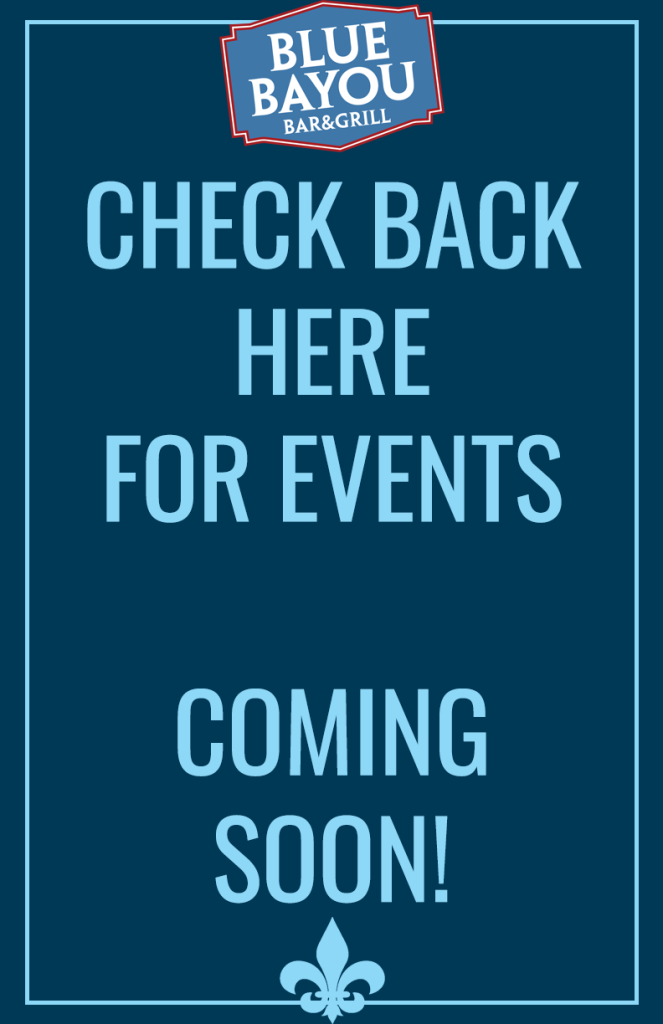 Events Coming Soon