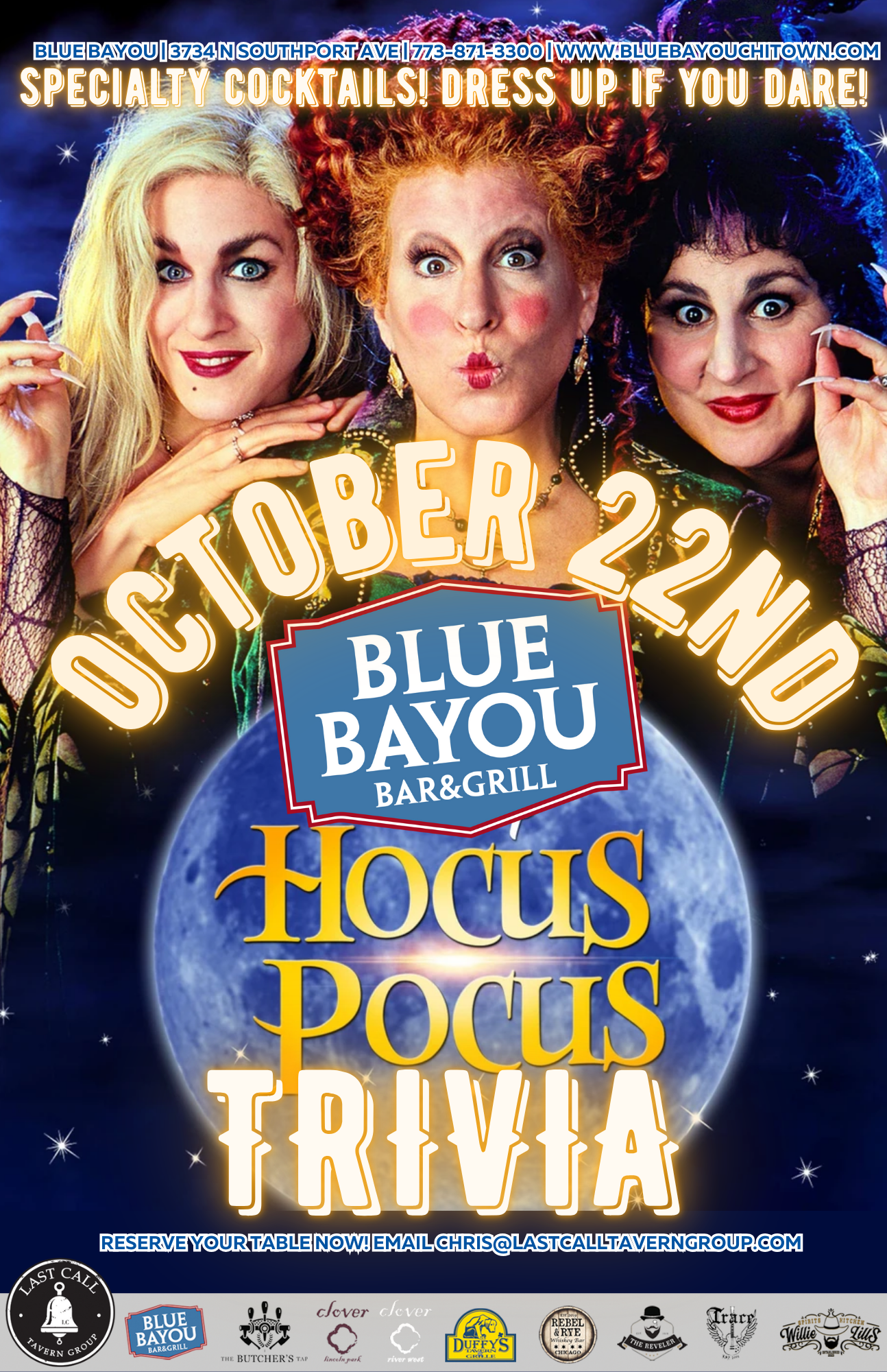 Hocus Pocus Trivia @ Blue Bayou on October 22nd  Blue Bayou