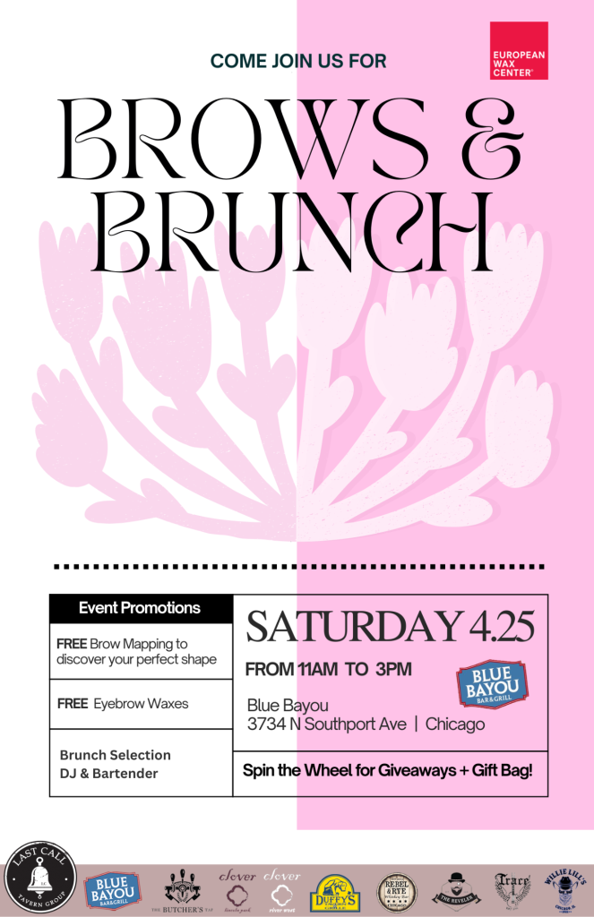 Brows & Brunch at Blue Bayou – Saturday, April 25th
