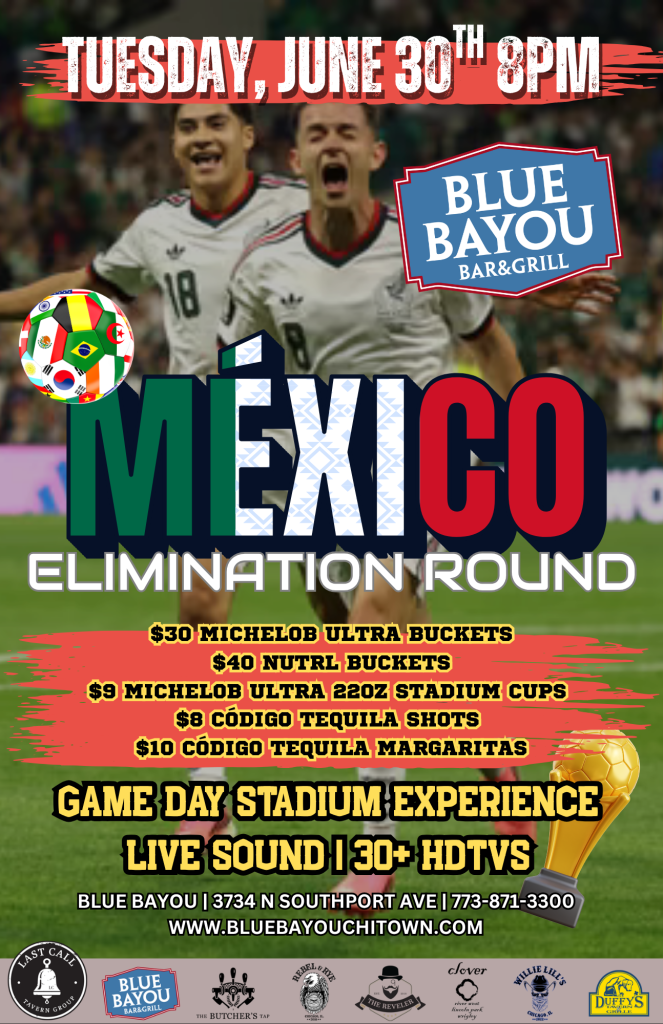 June 30, 2026 | Mexico Elimination Round Watch Party | Blue Bayou