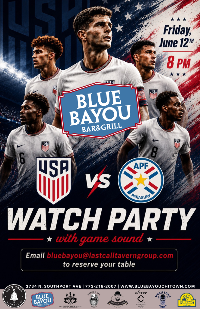 USA vs Paraguay Watch Party at Blue Bayou - Friday, June 12th