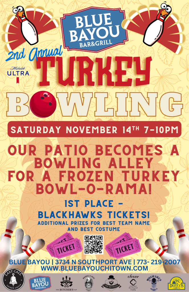 November 14, 2026 | 2nd Annual Turkey Bowling | Blue Bayou