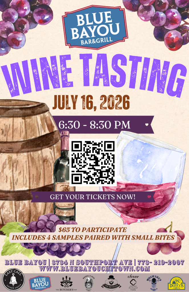 Wine Tasting at Blue Bayou - Thursday, July 16th