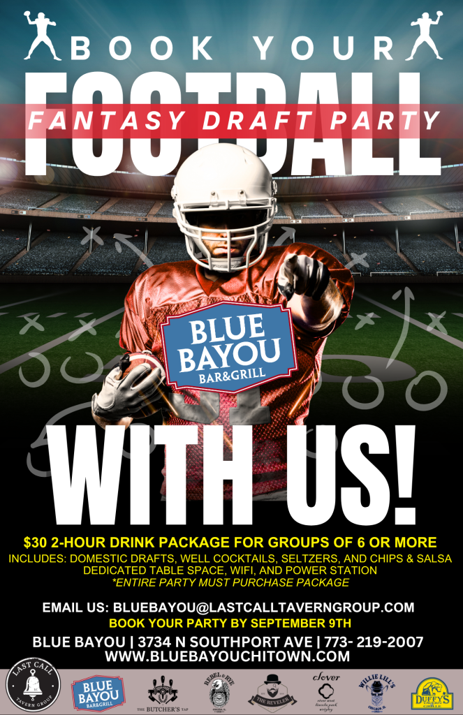 Book Your Fantasy Football Draft Party | Blue Bayou