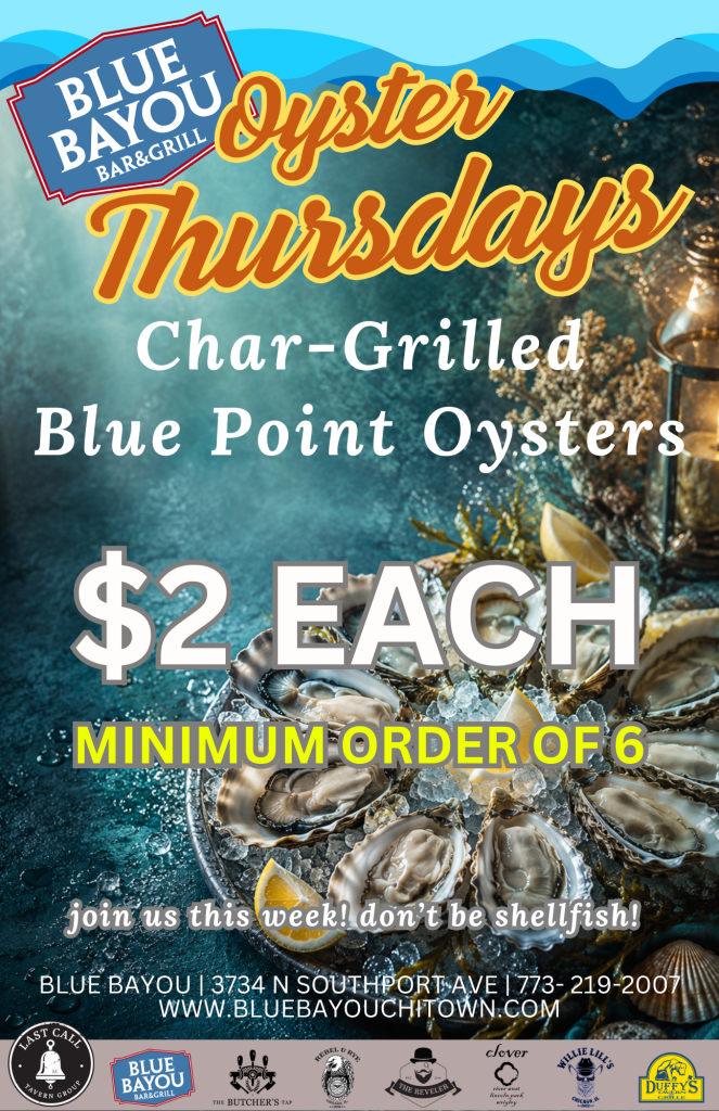 Every Thursday | Oyster Thursdays | Blue Bayou