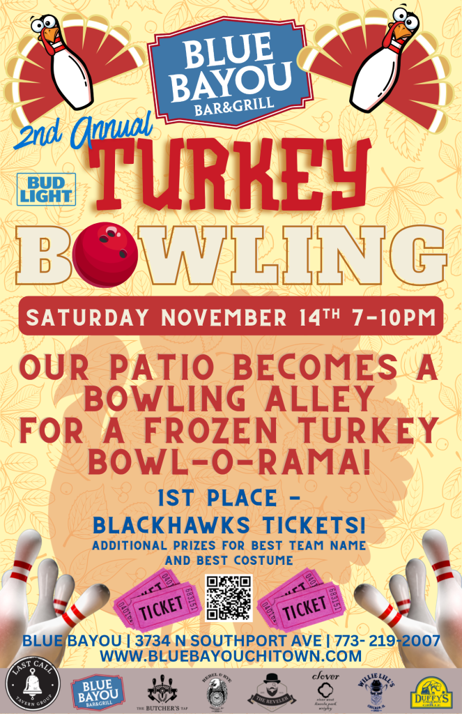 November 14, 2026 | 2nd Annual Turkey Bowling | Blue Bayou